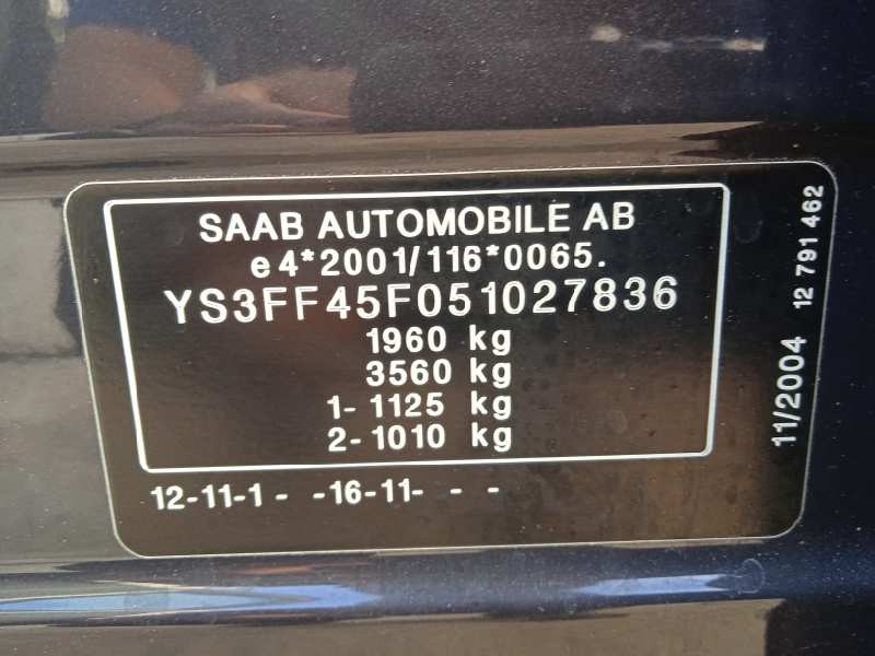 saab 9-3 berlina del año 2005