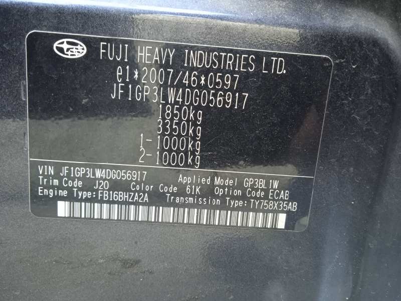 subaru impreza g13 del año 2013