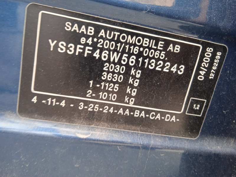 saab 9-3 berlina del año 2006