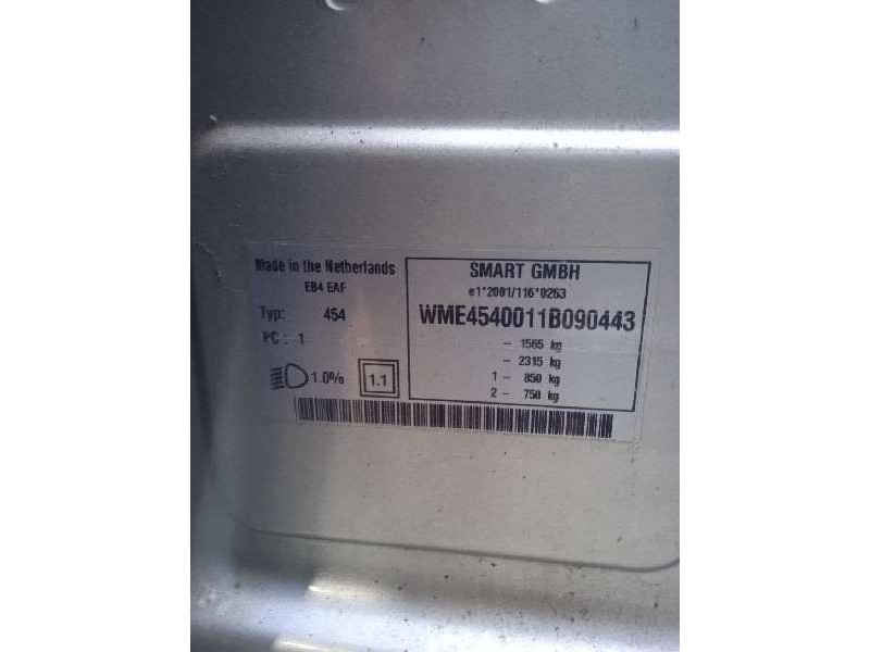 smart forfour del año 2005