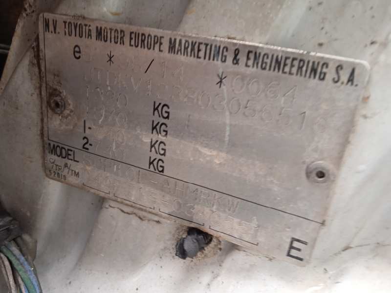 toyota yaris (ncp1/nlp1/scp1) del año 1999