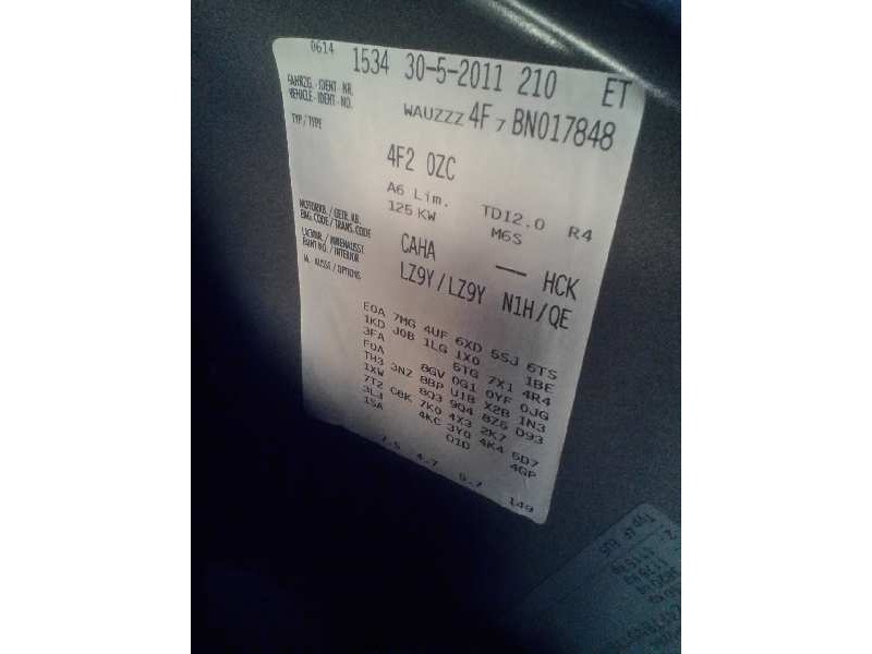 audi a6 berlina (4f2) del año 2010