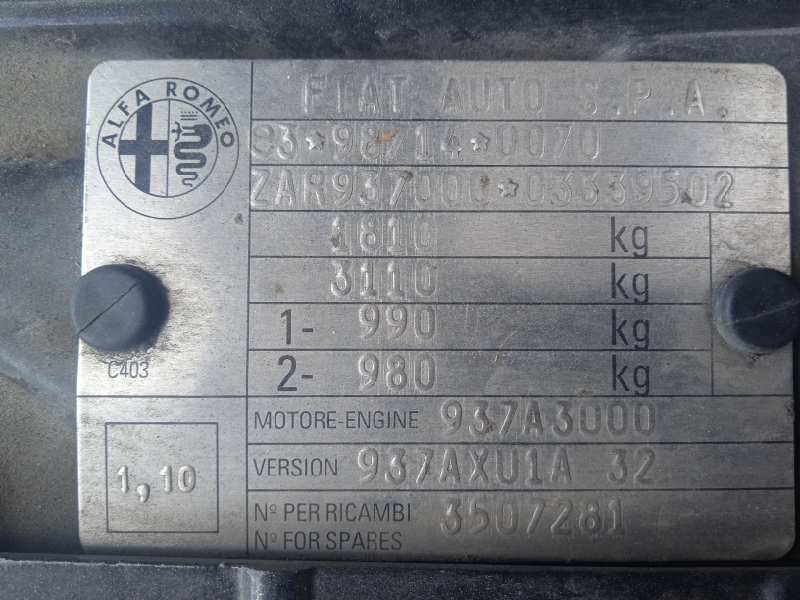 alfa romeo 147 (190) del año 2006