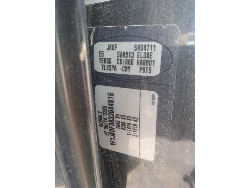 renault espace iv (jk0) del año 2005