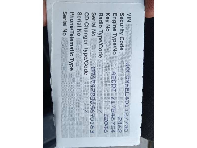 opel insignia berlina del año 2013