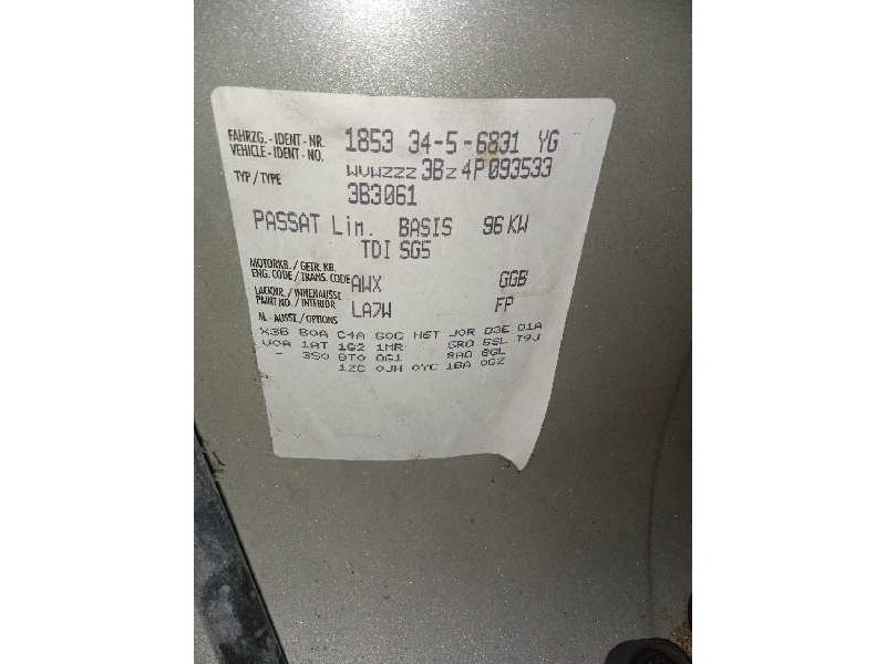 volkswagen passat berlina (3b3) del año 2003