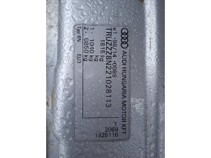 audi tt (8n3/8n9) del año 2002