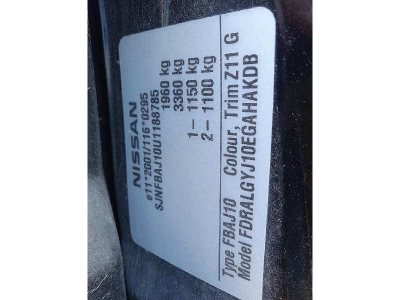 nissan qashqai (j10) del año 2008