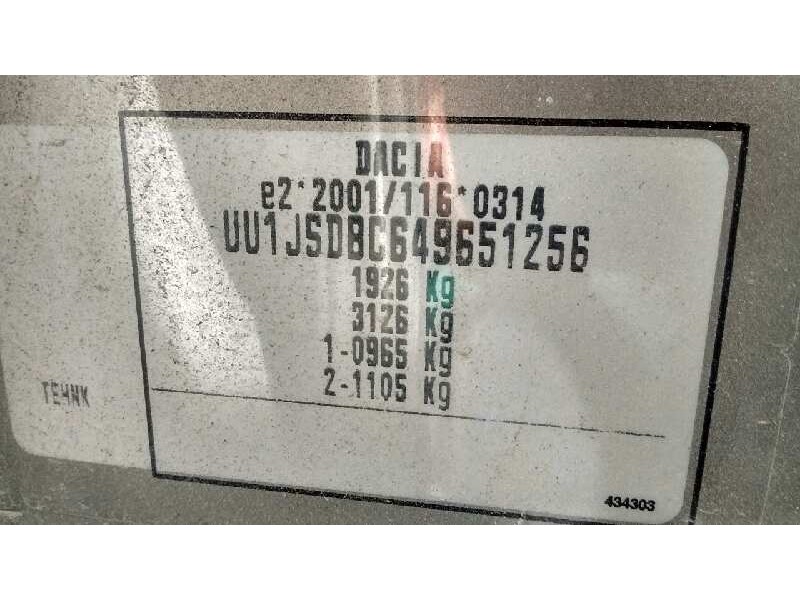 dacia lodgy del año 2014