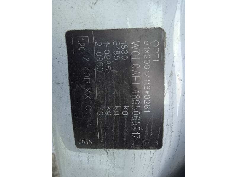 opel astra h ber. del año 2009