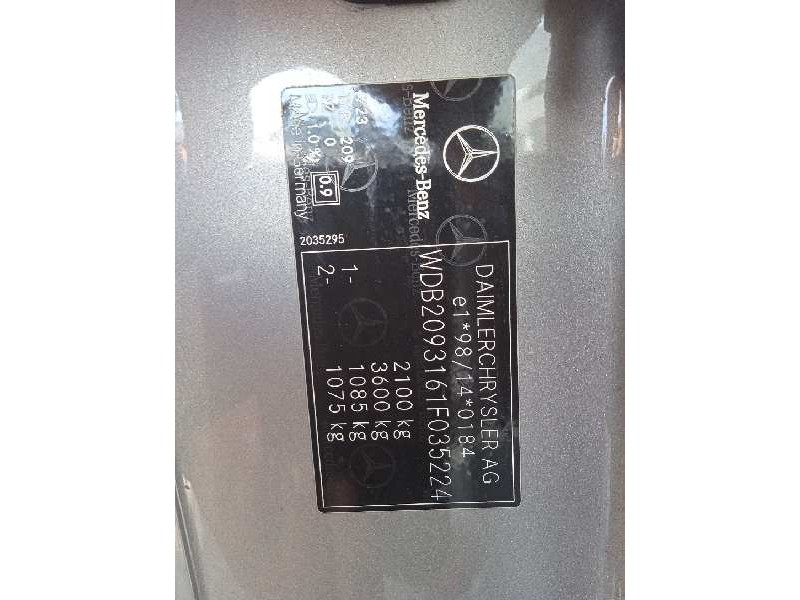 mercedes-benz clase clk (w209) coupe del año 2003