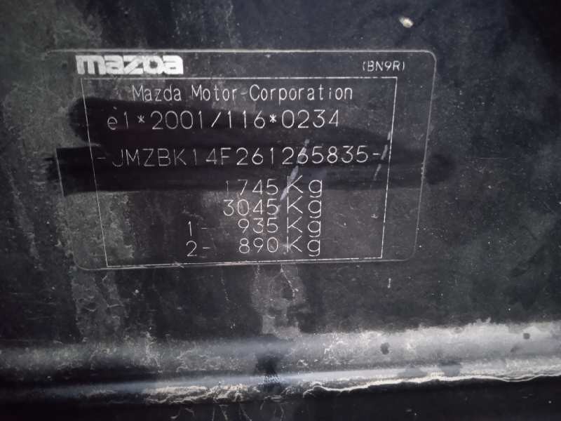 mazda 3 berlina (bk) del año 2005