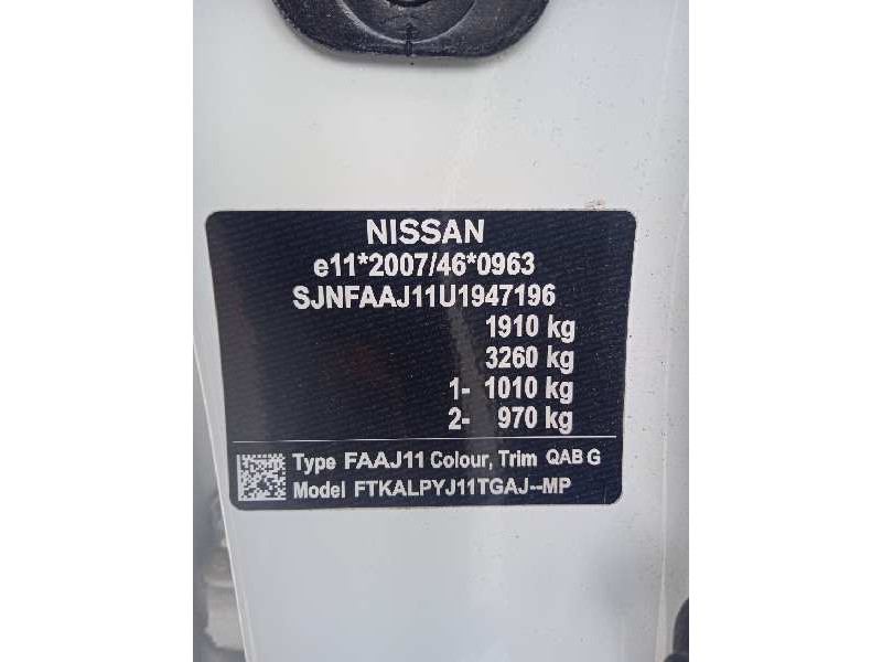 nissan qashqai (j11) del año 2017