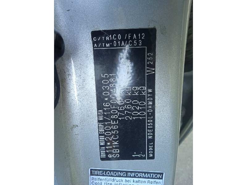 toyota auris del año 2007