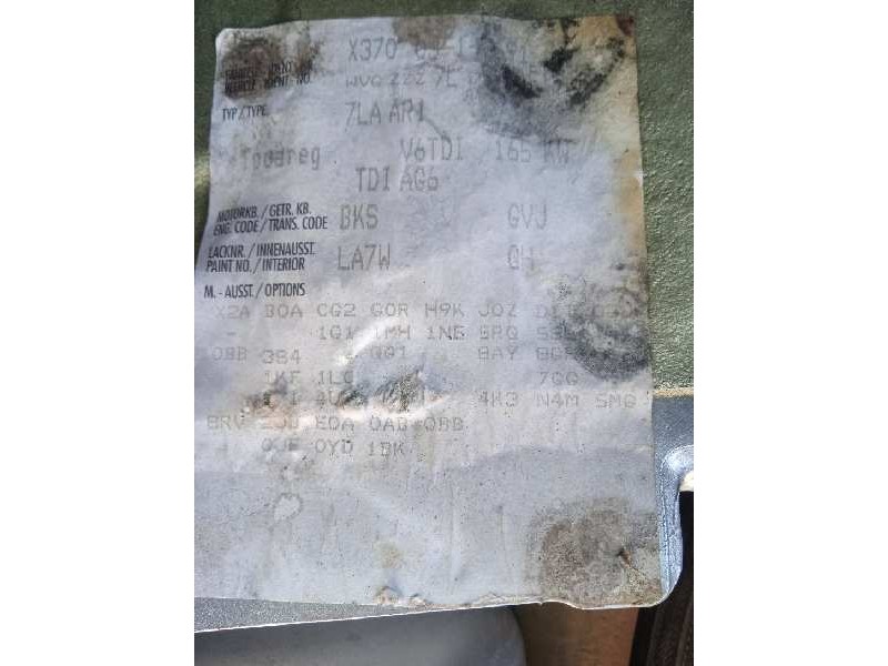 volkswagen touareg (7la) del año 2007