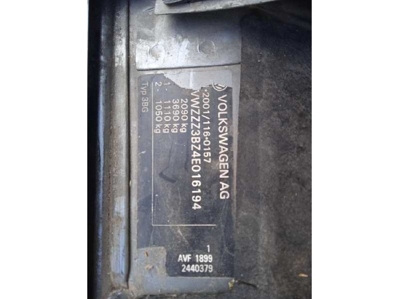 volkswagen passat variant (3b6) del año 2003