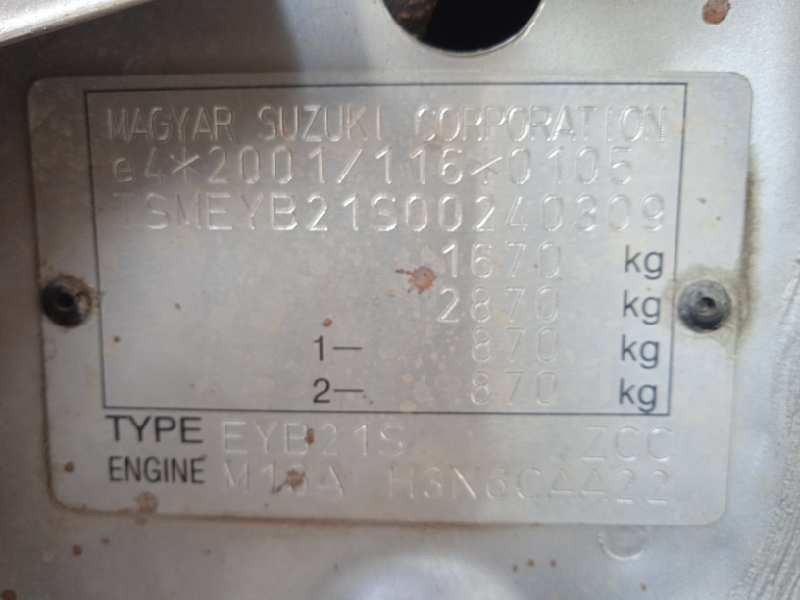 suzuki sx4 rw (ey) del año 2007