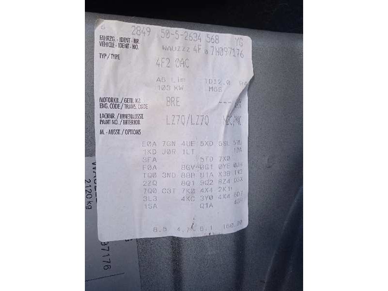 audi a6 berlina (4f2) del año 2007