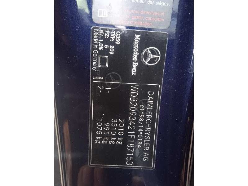 mercedes-benz clase clk (w209) coupe del año 2005