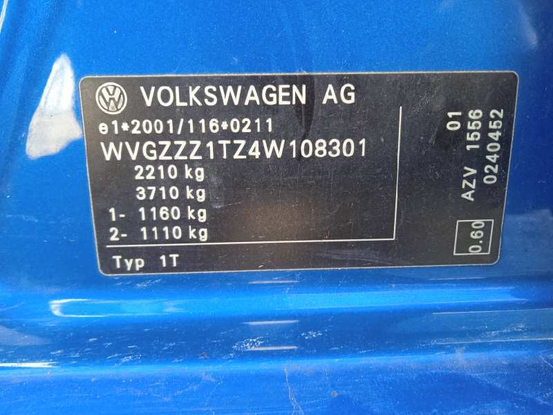 volkswagen touran (1t1) del año 2004