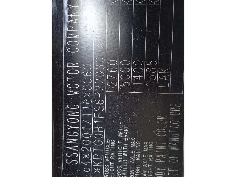 ssangyong rexton del año 2006