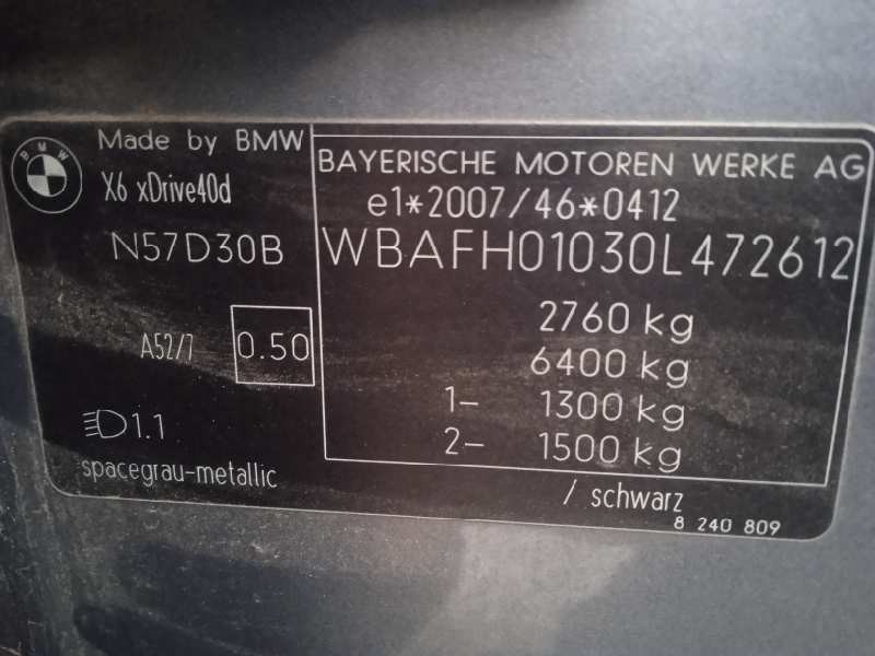 bmw x6 (e71) del año 2011