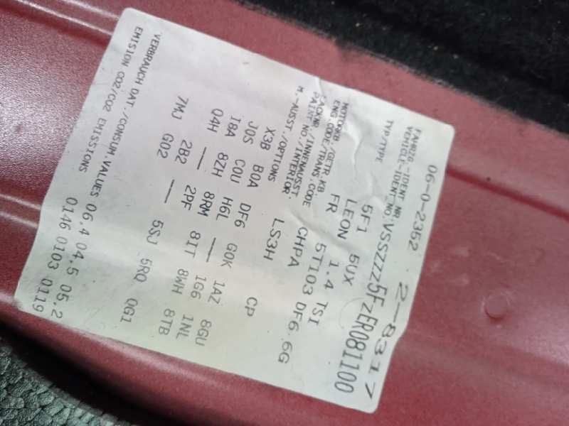 seat leon (5f1) del año 2014