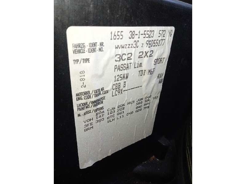 volkswagen passat berlina (3c2) del año 2008