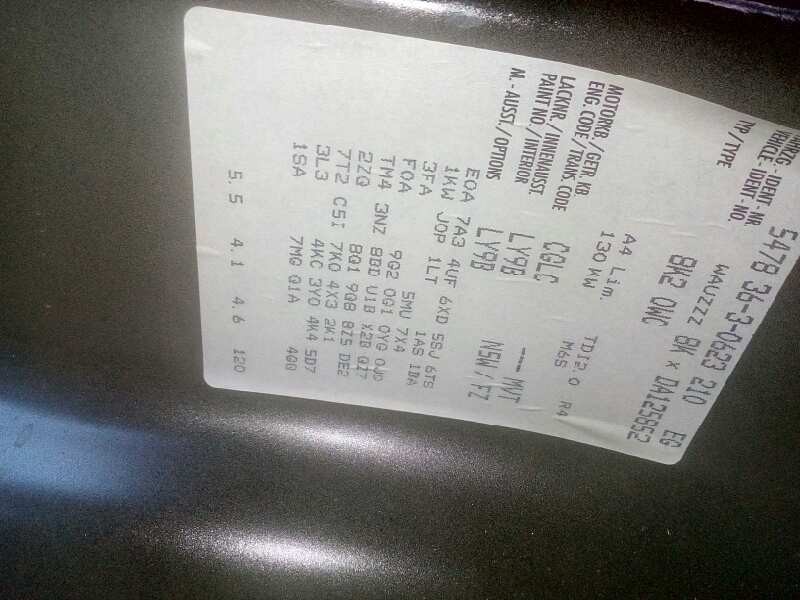 audi a4 ber. (b8) del año 2013