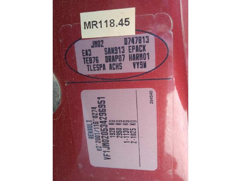 renault scenic ii del año 2005