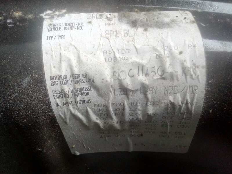 audi a3 (8p) del año 2007