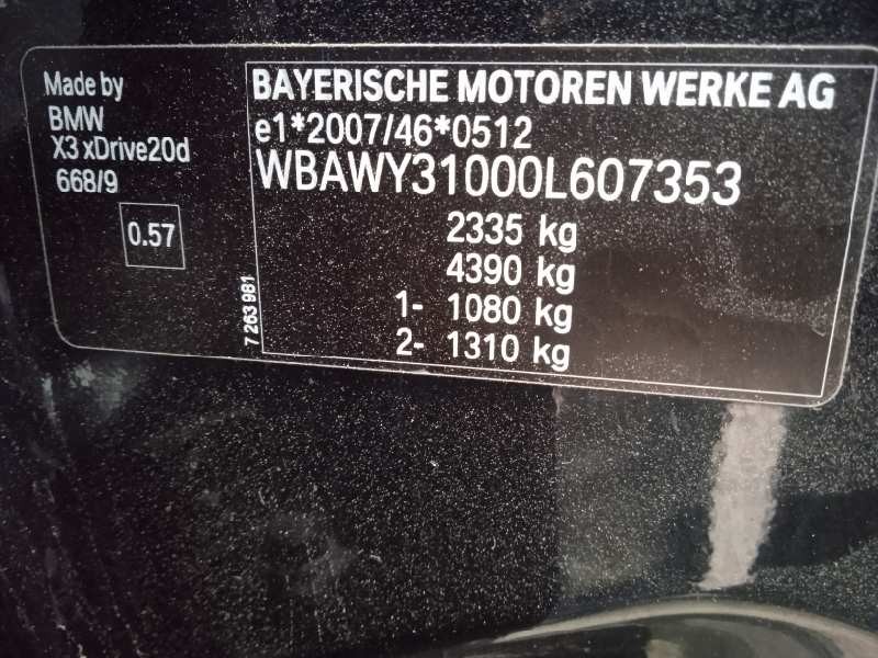 bmw x3 (f25) del año 2011