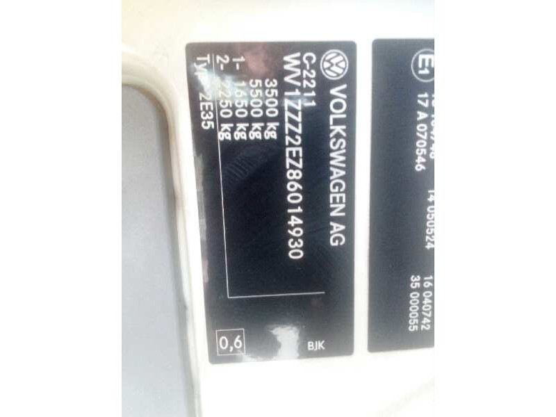 volkswagen crafter caja cerrada del año 2007