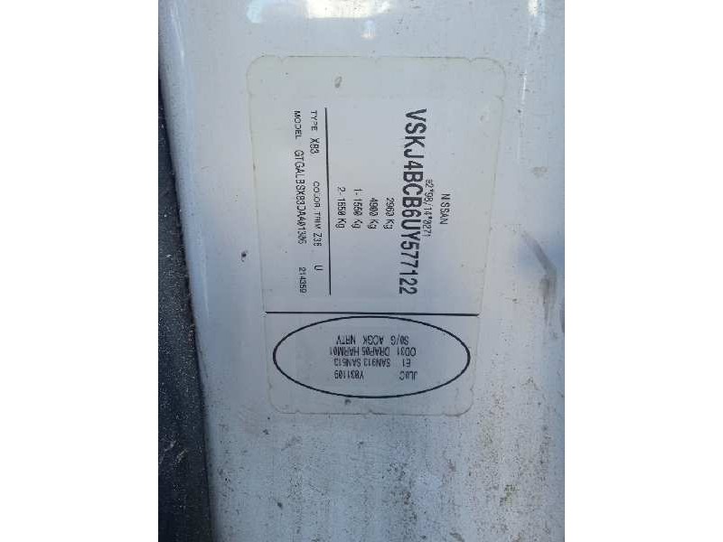 nissan primastar (x83) del año 2005