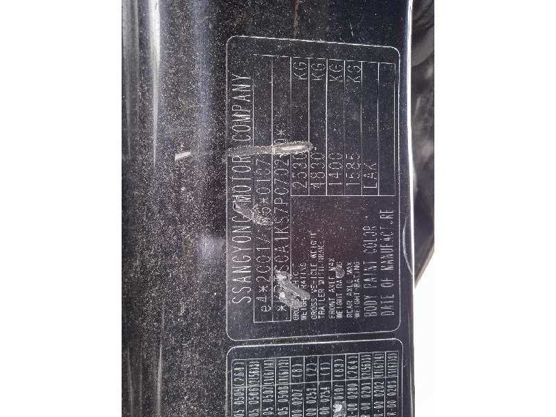 ssangyong kyron del año 2007