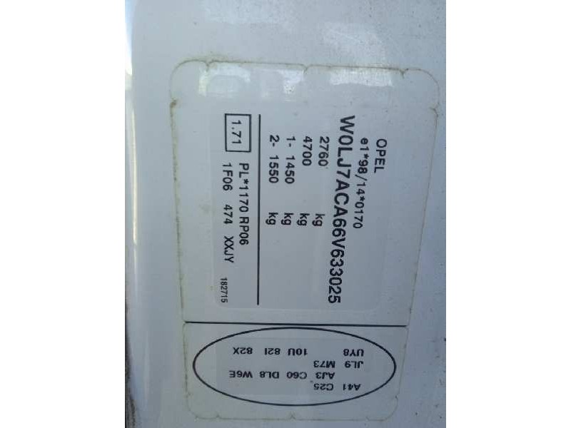 opel vivaro del año 2006