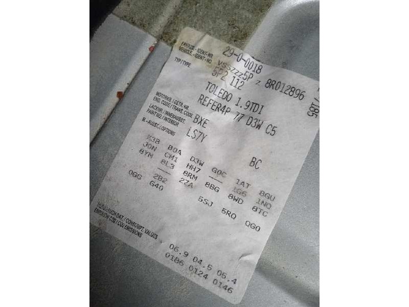 seat toledo (5p2) del año 2007