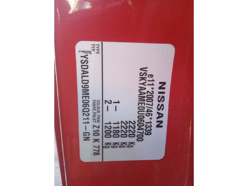 nissan nv 200 (m20) del año 2018