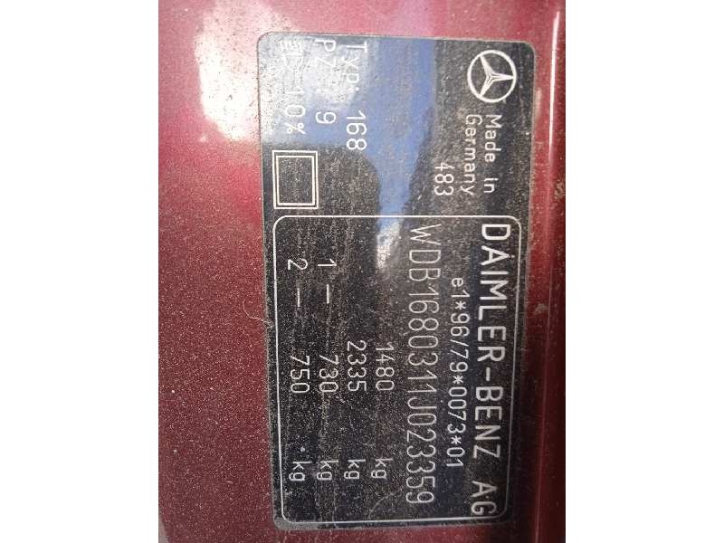 mercedes-benz clase a (w168) del año 1998