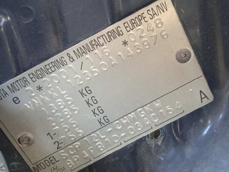 toyota yaris (ncp1/nlp1/scp1) del año 2004