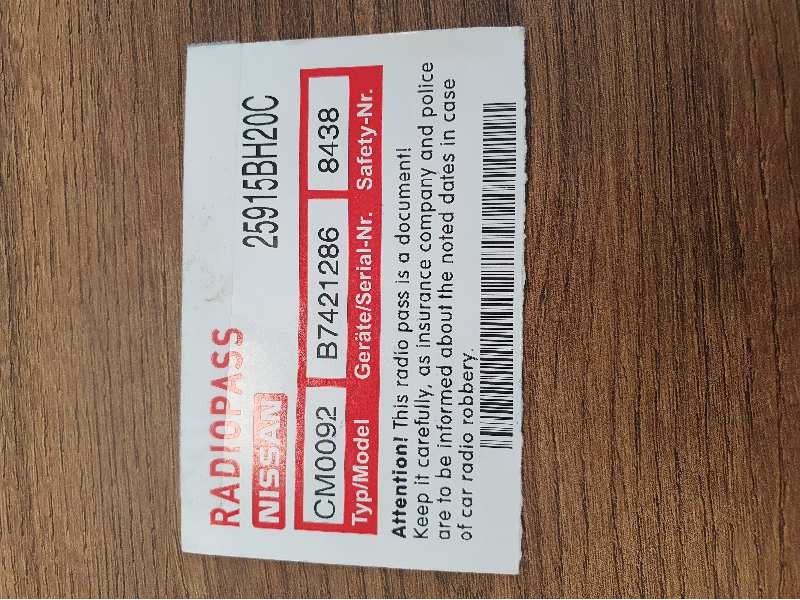 nissan qashqai (j10) del año 2012