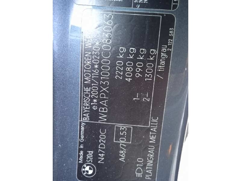 bmw serie 5 touring (e61) del año 2009