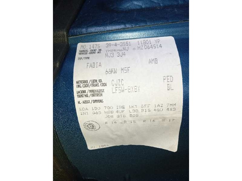 skoda fabia del año 2016