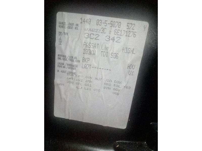 volkswagen passat berlina (3c2) del año 2006