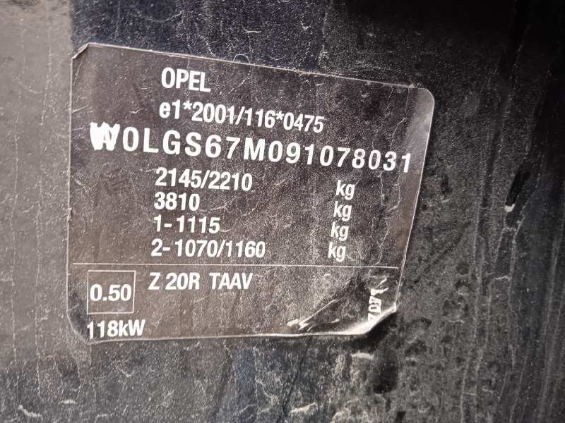 opel insignia berlina del año 2009