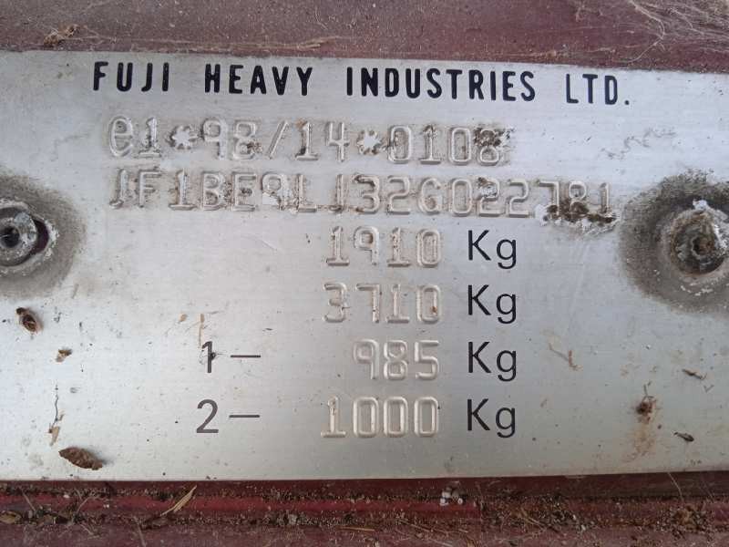 subaru legacy berl./familiar b12 (be/bh) del año 2003