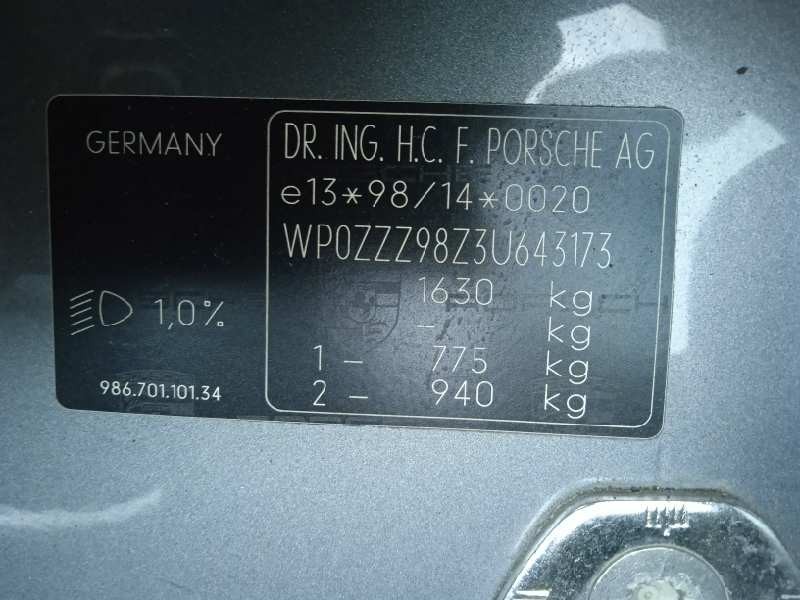 porsche boxster (typ 986) del año 2003