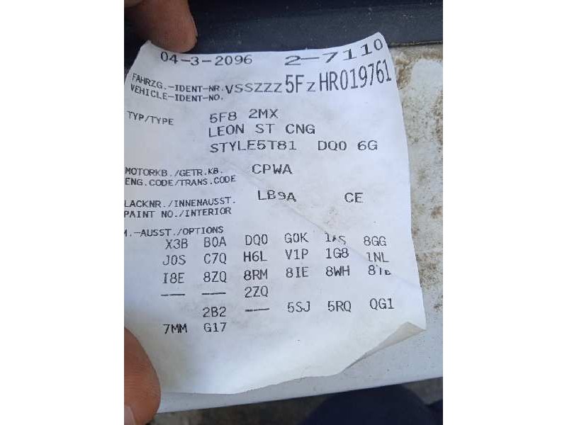 seat leon st (5f8) del año 2017