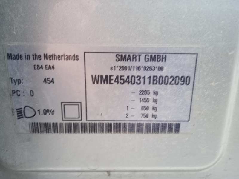 smart forfour del año 2004