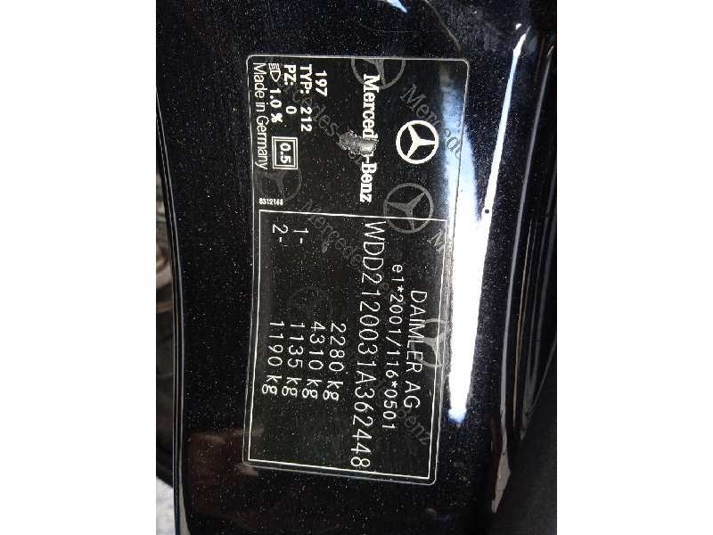 mercedes-benz clase e (w212) lim. del año 2010